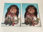 2 ansichtkaarten Ruud Gullit (karikatuur), Verzenden, 1980 tot heden, Ongelopen, Sterren en Beroemdheden