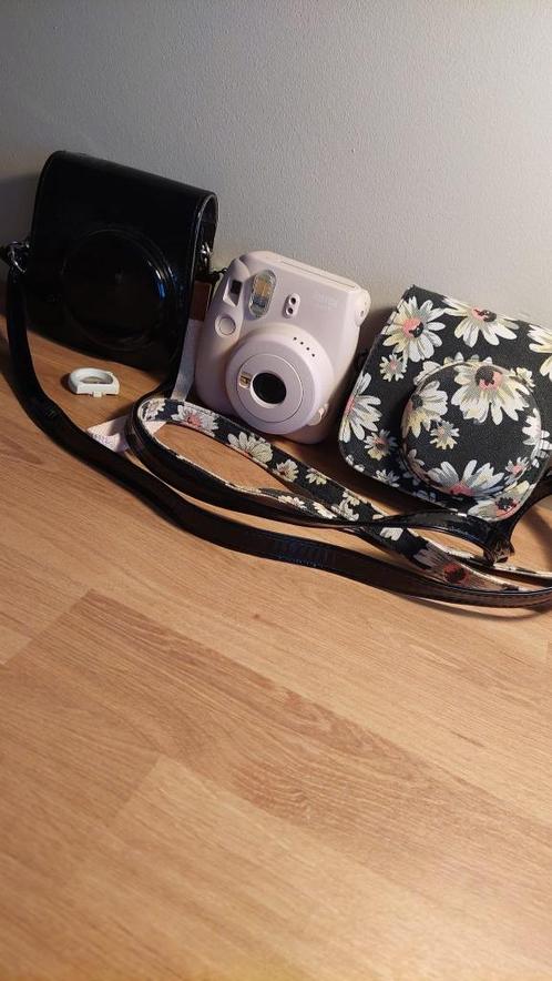 Fujifilm polaroidcamera instax mini 9 lichtroze + 2 tasjes e, Audio, Tv en Foto, Fotocamera's Analoog, Zo goed als nieuw, Polaroid