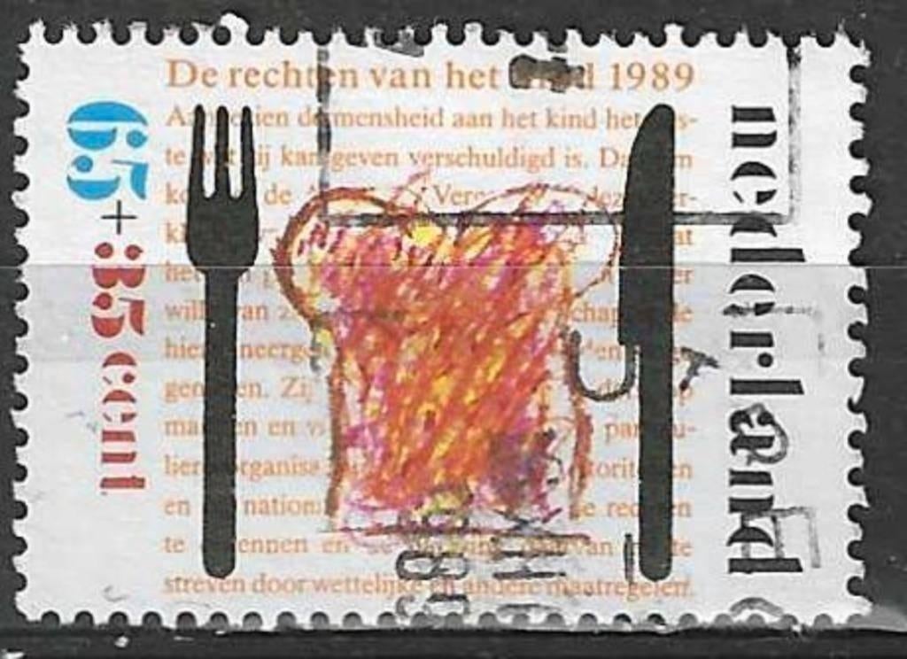 Nederland 1989 - Yvert 1342 - Kinderpostzegels (ST), Verzenden, Gestempeld