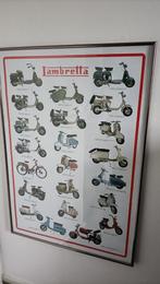 Lambretta poster in mooie lijst, Ophalen, Rechthoekig Staand, Met lijst, Deurposter of groter