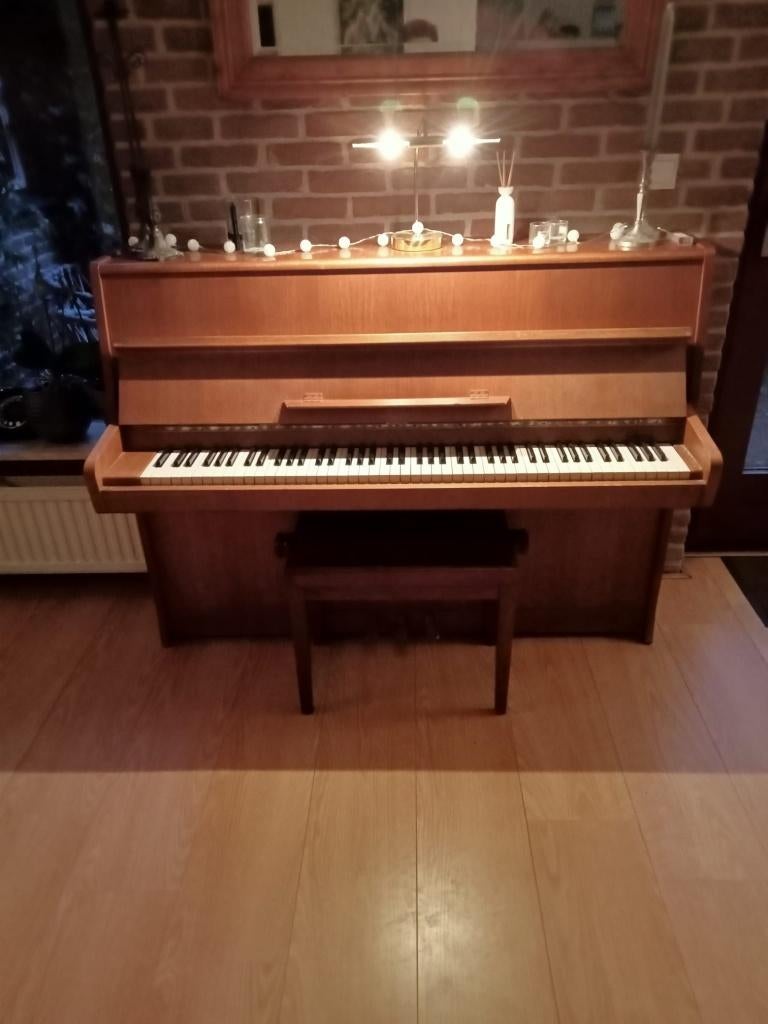 piano Rösler, Muziek en Instrumenten, Piano's, Ophalen, Gebruikt, Bruin, Piano