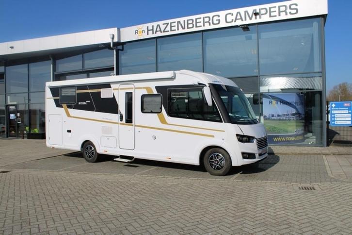 Robuuste Eura Mobil Integra 760 QF Face to Face automaat (79, Caravans en Kamperen, Campers, Bedrijf, tot en met 4, Integraal