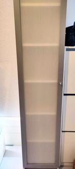 Ikea Billy boekenkast met zilvergrijze deur., Ophalen, Gebruikt, 200 cm of meer, 50 tot 100 cm
