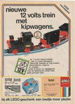 Retro reclame 1970 Lego trein wissels kiepwagens, Verzamelen, Retro, Verzenden, Overige typen