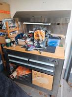 RVS Werkbank met houten blad, Huis en Inrichting, Ophalen