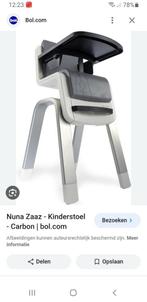 Nuna Zaaz - kinderstoel - kleur Carbon - hoogte verstelbaar, Kinderen en Baby's, Kinderstoelen, Zo goed als nieuw, Ophalen