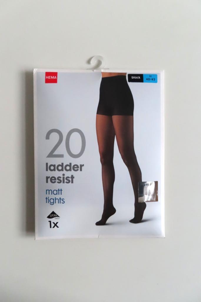 Panty Zwart Hema mt M 40/42 (4627), Kleding | Dames, Leggings, Maillots en Panty's, Zo goed als nieuw, Panty, Maat 40/42 (M), Zwart