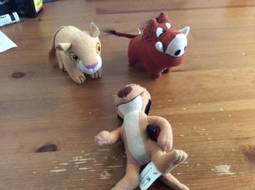 set van 3 Lion King Mc Donalds knuffeltjes. uit 1998 beschikbaar voor biedingen