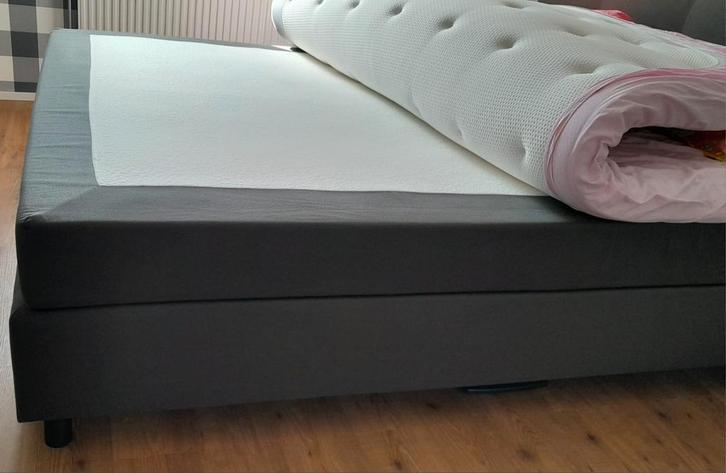 Boxspring 180x220, Huis en Inrichting, Slaapkamer | Boxsprings, Zo goed als nieuw, 180 cm, Tweepersoons, Ophalen