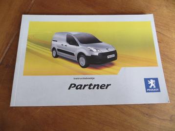 Nieuw instructieboek Peugeot Partner bestelauto 2008