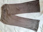 Velours joggingbroek L, Kleding | Dames, Ophalen of Verzenden, Zo goed als nieuw, Bruin, Legging