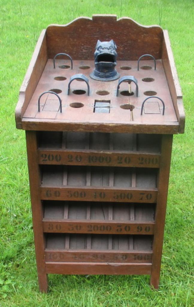 zeldzame jeu de grenouilles kikkerbak putjesbak hondenkop, Antiek en Kunst, Curiosa en Brocante, Ophalen