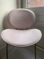 Te koop roze stoel met gouden poten, Huis en Inrichting, Stoelen, Ophalen, Overige kleuren, Zo goed als nieuw, Eén