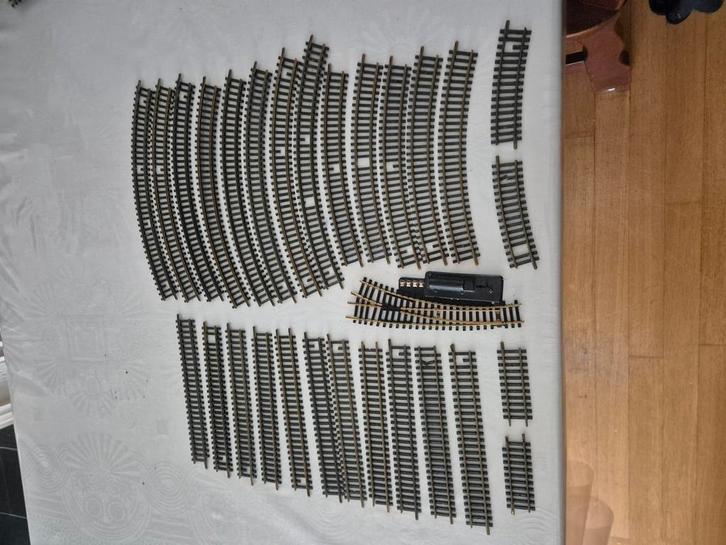Partijtje Fleischmann modelrails B-keuze, Hobby en Vrije tijd, Modeltreinen | H0, Gebruikt, Rails, Gelijkstroom, Fleischmann, Ophalen of Verzenden