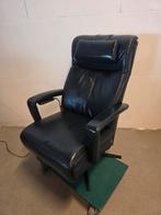 Sta op stoel / opsta stoel donkerblauw leer, Ophalen, Minder dan 75 cm, Leer, 50 tot 75 cm