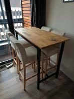 Houten hoge tafel - Eventueel met stoelen, Ophalen, Gebruikt