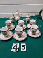 theeservies art nouveau paars met afbeelding, Huis en Inrichting, Keuken | Servies, Ophalen of Verzenden, 'T Olde Gre-j, Info@toldegrej.nl