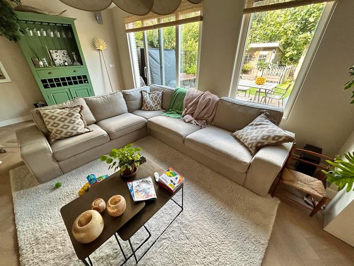 IKEA Kivik Hoekbank 5-zits Gunnared Beige, Huis en Inrichting, Banken | Bankstellen, Gebruikt, Hoekbank, Vierpersoons of meer