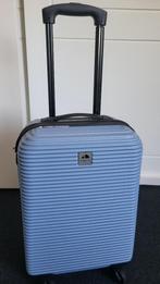 Lichtblauwe Spilbergen koffer, Sieraden, Tassen en Uiterlijk, Koffers, Uitschuifbare handgreep, Hard kunststof, Minder dan 50 cm