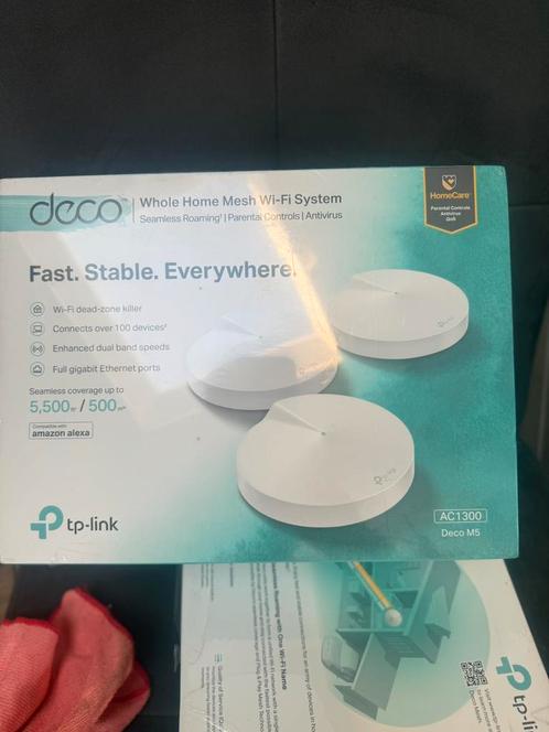 TP-Link Deco M5(3-pack), Computers en Software, WiFi-versterkers, Zo goed als nieuw, Ophalen of Verzenden