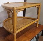 vintage bijzettafel van rotan/nachtkastje/tafeltje, Ophalen, Huis en Inrichting