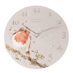 Wrendale wandklok 'Woodland Robin', Ophalen of Verzenden, Nieuw, Analoog, Wandklok