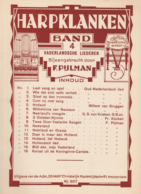 F.Pijlman - HARPKLANKEN - BAND 4, Muziek en Instrumenten, Bladmuziek, Gebruikt, Religie en Gospel, Ophalen of Verzenden