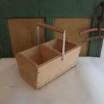 Kist bak gruttersbak hout met hengsel blank hout, Overige houtsoorten, Minder dan 50 cm, Gebruikt, Minder dan 50 cm