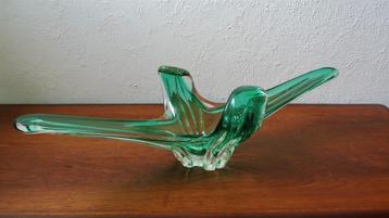 Vintage Venetiaans Murano schaal kristal glas object beschikbaar voor biedingen