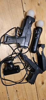 Playstation move 2 controllers + guns + camera + 3 games, Ophalen of Verzenden, Zo goed als nieuw
