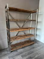 Richmond Kast met metalen frame, Huis en Inrichting, Kasten | Boekenkasten, Ophalen, Met plank(en), Gebruikt, 100 tot 150 cm