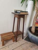 houten bijzettafeltje, Ophalen, Rond, Hout, Minder dan 55 cm