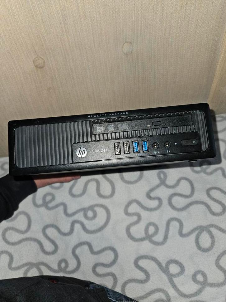 HP EliteDesk Mini PC - Compact en Krachtig! Met monitor, Computers en Software, Desktop Pc's, 2 tot 3 Ghz, SSD, 8 GB, Met videokaart