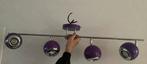 Retro paarse bollamp/plafondlamp, Ophalen, Huis en Inrichting