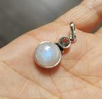 925 zilveren hanger met natuurlijke R. Maansteen , Topaas, O.T., Wit, Nieuw, Ophalen of Verzenden