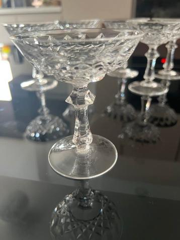 Kristallen liqueurcoupes - Set van 6 beschikbaar voor biedingen