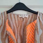 Nema resortwear jurk zand zebra + neon oranje L art 49429, ., Maat 42/44 (L), Ophalen of Verzenden, Nema resortwear