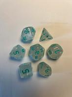 Set van 7 dobbelstenen, Hobby en Vrije tijd, Gezelschapsspellen | Bordspellen, Ophalen of Verzenden, Zo goed als nieuw