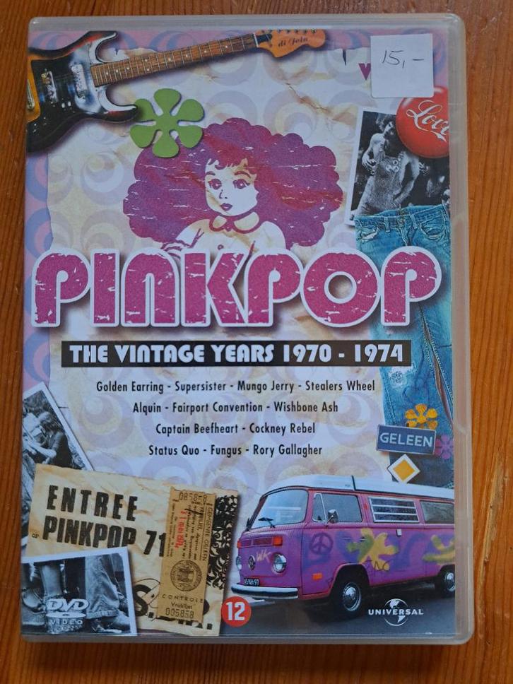 Pinkpop, dvd: The Vintage Years 1970-1974., Cd's en Dvd's, Cd's | Rock, Zo goed als nieuw, Poprock, Ophalen of Verzenden