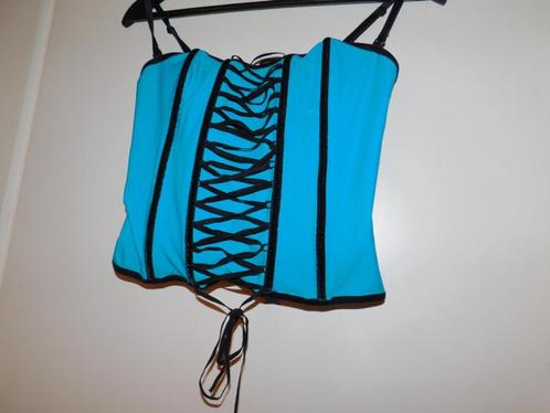 Fresco Bustier, turquoise - M, Kleding | Dames, Ondergoed en Lingerie, Body of Korset, Blauw, Ophalen of Verzenden