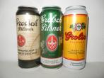 3 GROLSCH Pilsener HISTORISCHE LABELS Bierblikjes (50cl), Ophalen of Verzenden, Overige typen, Grolsch