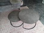Salon tafelset stijlvol zilver design, Ophalen, 50 tot 100 cm, Rond, 50 tot 100 cm