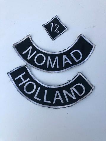 Emblemen Nomad Holland en 1% 20x5 CM beschikbaar voor biedingen