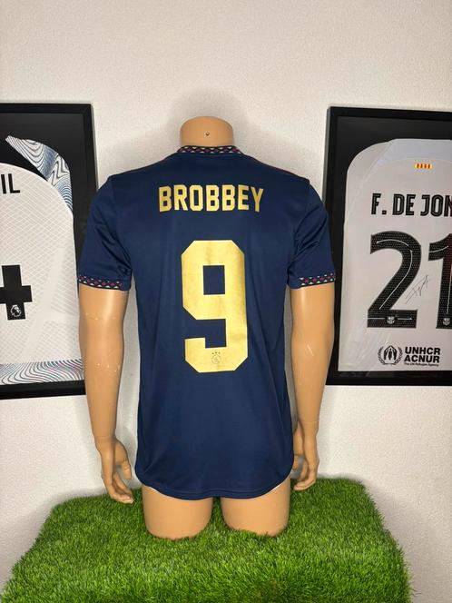 Ajax uitshirt 2022/2023 Brobbey, Sport en Fitness, Voetbal, Zo goed als nieuw, Shirt, Maat M, Ophalen of Verzenden