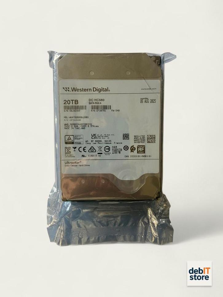 Western Digital Ultrastar 20tb – WD DC-HC560 (nieuw – BTW), Computers en Software, Harde schijven, Nieuw, Server, HDD, SATA, Ophalen of Verzenden