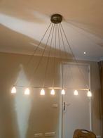 Moderne RVS Hanglamp - 7 Fittingen, Huis en Inrichting, Lampen | Hanglampen, Ophalen of Verzenden, Zo goed als nieuw, Metaal, Minder dan 50 cm