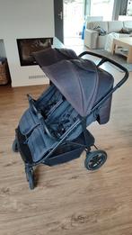 Hauck dubbele kinderwagen met 1 wiegje, Ophalen, Gebruikt, Overige merken