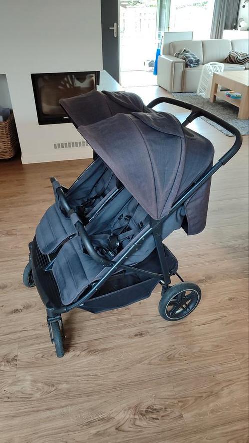 Hauck dubbele kinderwagen met 1 wiegje, Kinderen en Baby's, Buggy's, Gebruikt, Overige merken, Ophalen