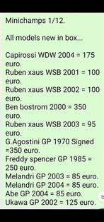 30 stuks Minichamps 1/12 & 1/6 Nieuw in Doos - Collectie!, Overige merken, Tank, 1:32 tot 1:50, Nieuw