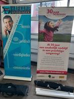 2 x Banner Roll up systeem te koop Horeca-Catering, Ophalen, Gebruikt
